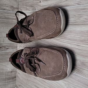 Margaritaville Men's Leather Lace Up Boat Shoe Size 12/ 12.5